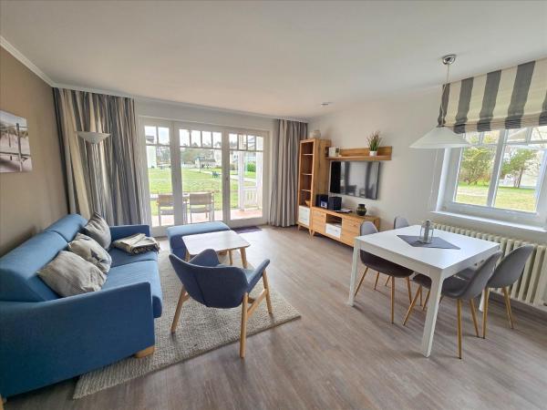 A la foto es mostra l'objecte Dünenpark Binz - Komfort Ferienwohnung mit 1 Schlafzimmer und Terrasse im Erdgeschoss 115 situat a la ciutat de Binz.
