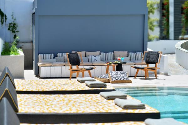 A la foto es mostra l'objecte Aktaion Beach Boutique Hotel & Spa situat a la ciutat de Skala.