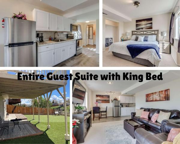 A la foto es mostra l'objecte Private Guest Suite with King bed situat a la ciutat de Centennial.