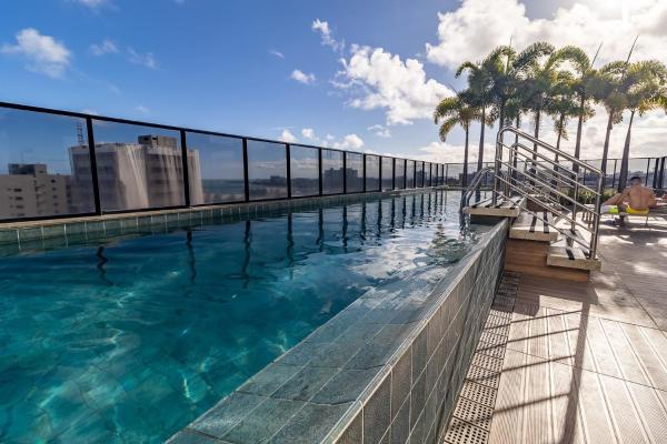 Na fotografii je vidět objekt STUDIO/ESTÚDIO TOP - Praia 200M & Lazer Incrível / Stylish Stúdio - 200M Beach & Great Amenites nacházející se ve městě Maceió.