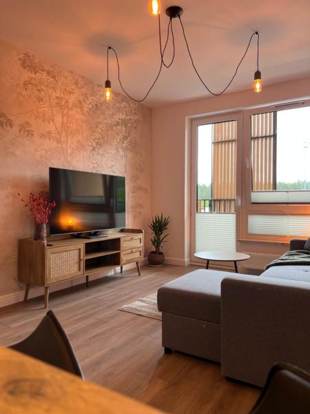 Na zdjęciu widoczny jest obiekt Sosnowe Apartamenty - Eco położony w mieście Augustów.