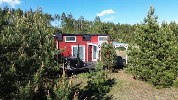 Kuvassa näkyy kohde Tajnikowo Sekretny Tiny House Anyżek, joka sijaitsee kaupungissa Płocice.