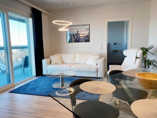 Na fotografii je vidět objekt New Sky High LR, 1BR, 1BA, Sauna, GBalcony, 49m2, 13krs nacházející se ve městě Oulu.