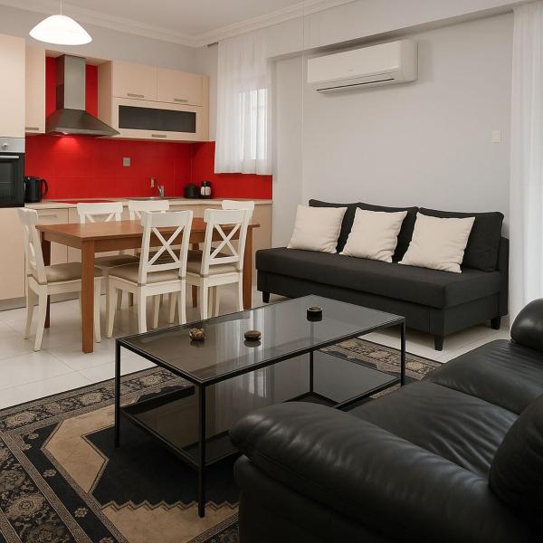 A la foto es mostra l'objecte Spacious Apartment Anatoli Ioannina situat a la ciutat de Anatolí.