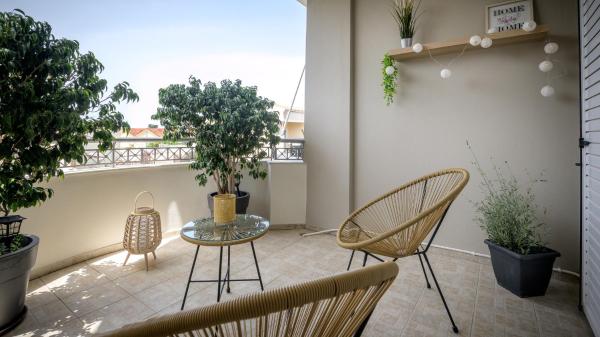 På bildet vises objektet Leas little House som ligger i byen Preveza.