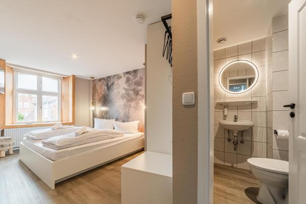 På billedet ses objektet Hotel Seepferdchen Zimmer 5 Eckernförde beliggende i byen Egernførde.