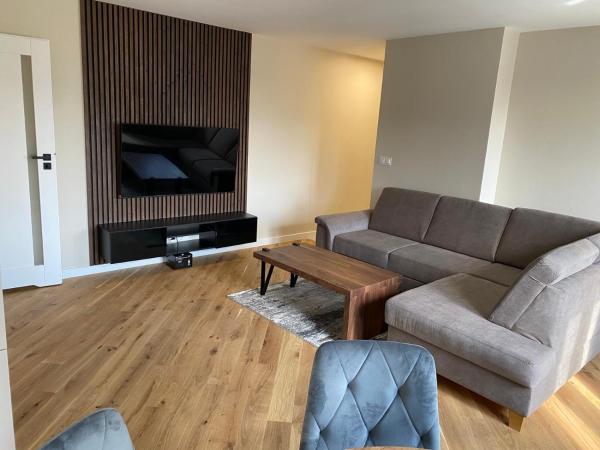 Na zdjęciu widoczny jest obiekt Apartament Parkowy położony w mieście Augustów.