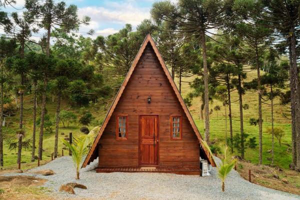På billedet ses objektet Hotel Fazenda Gabro - A-frame beliggende i byen Adrianópolis.