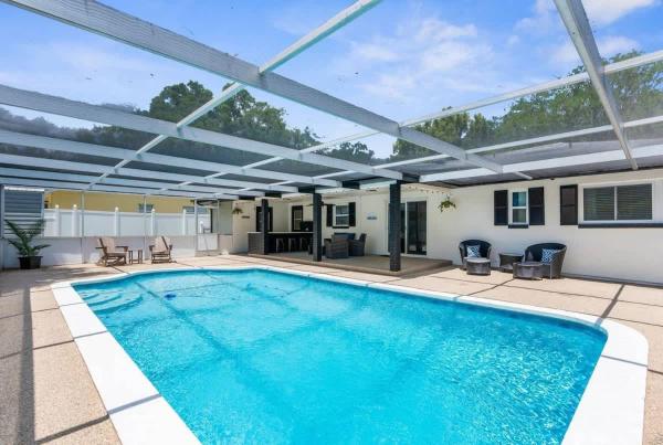 A la foto es mostra l'objecte Brooksville Oasis! 3 Bedroom, Pool Home situat a la ciutat de Webster.