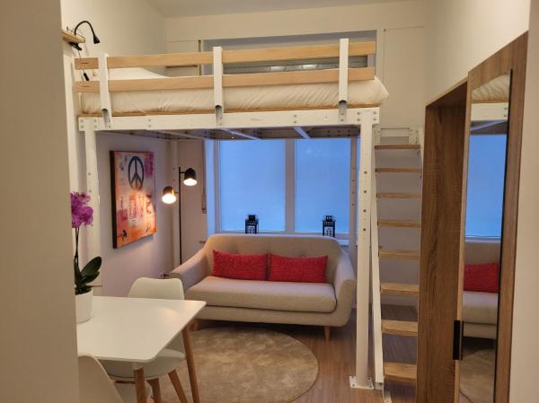 På bildet vises objektet Studio Saintes-Catherine som ligger i byen Brussel.