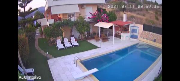 På billedet ses objektet Villa Paul & Pool Alepochori beliggende i byen Psatha.