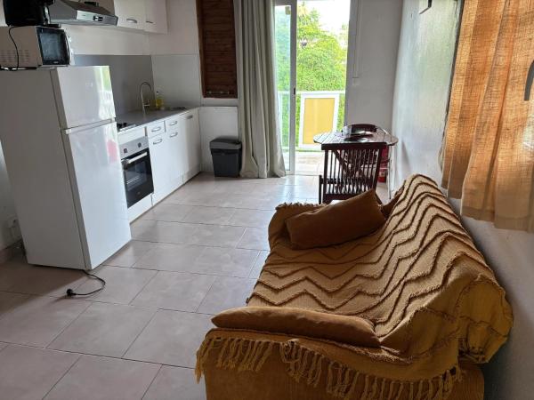 På billedet ses objektet Charmant studio avec vue mer à Le Gosier de 22 m² beliggende i byen Mare Gaillard.