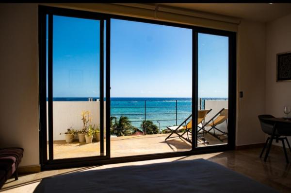 A la foto es mostra l'objecte Mar Azul y Amanecer Desde la Cama situat a la ciutat de Mahahual.