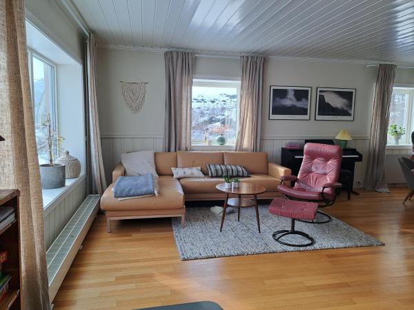 Nella foto è visibile l'oggetto Koselig hus i Lofoten situato nella città di Evjen.