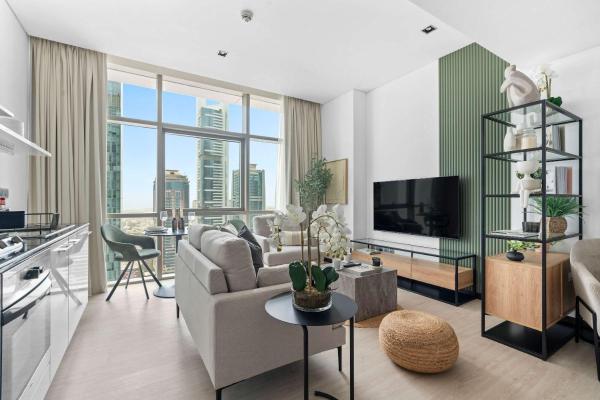 Na zdjęciu widoczny jest obiekt Silkhaus modern studio in Liberty House położony w mieście Dubaj.
