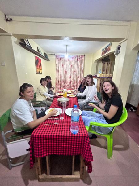 The photo shows the Travel for Charity Tanzania- Eco Hostel & Volunteer Center located in the city of Arusha.