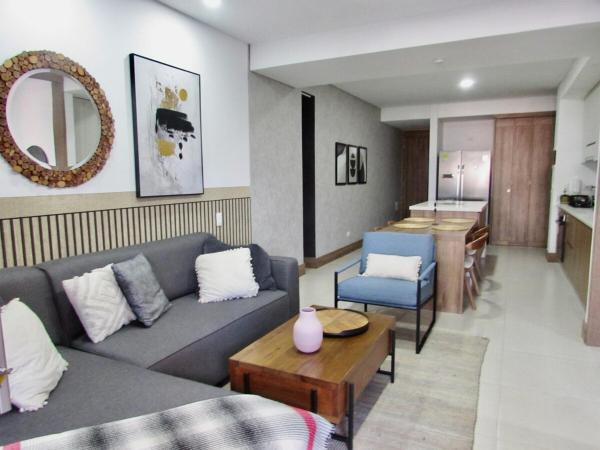A la foto es mostra l'objecte Modern Bright 2BR-2BA-Fast Wi-Fi -Pool&Balcony situat a la ciutat de Cali.