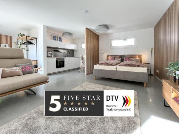 På billedet ses objektet atelier 10 - Ferienwohnung Allensbach am Bodensee beliggende i byen Allensbach.