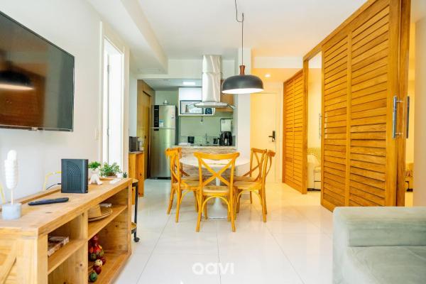 Na fotografii je vidět objekt Apartamento em Cotovelo In Mare Bali 256 - Qavi nacházející se ve městě Granja Beira Mar.
