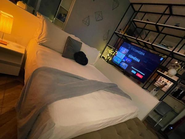 A la foto es mostra l'objecte Flat super aconchegante em boa viagem situat a la ciutat de Recife.