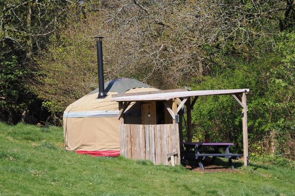 På billedet ses objektet Self Contained Yurt - Beddick beliggende i byen Tintern.