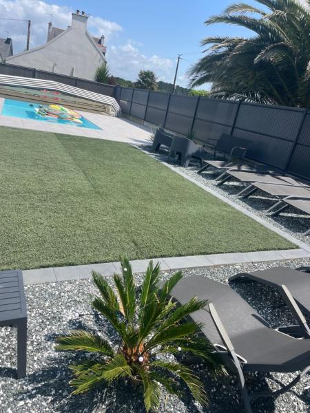På billedet ses objektet Maison avec piscine 3 chambres beliggende i byen Trégunc.