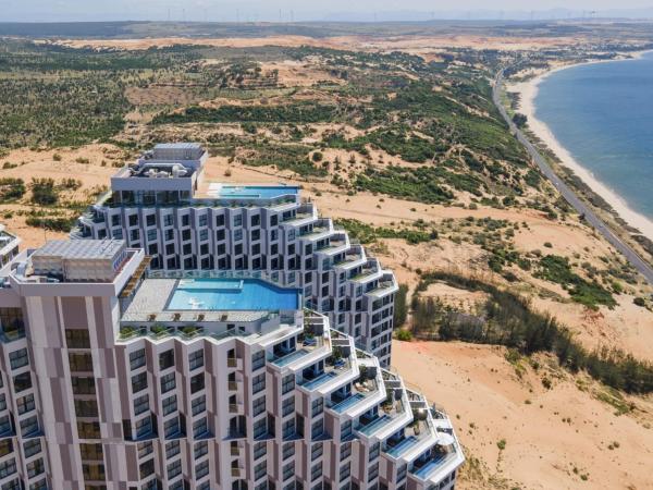 Auf dem Foto ist das Objekt Cactos Inn Apartment APEC Mandala Cham Bay Mui Ne in der Stadt Ấp Thiẹn Ái zu sehen.