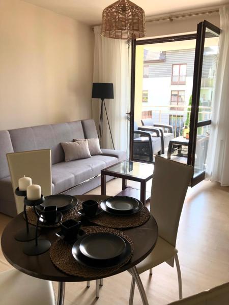 Na zdjęciu widoczny jest obiekt Apartament przy Olivia Business Center położony w mieście Oliva.