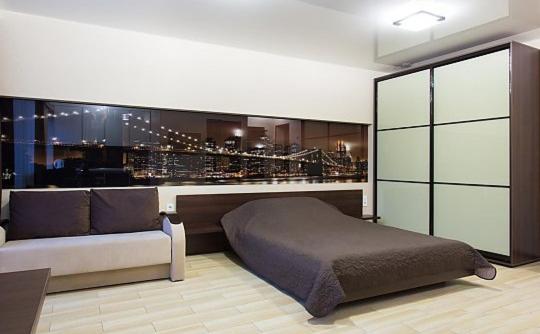 A la foto es mostra l'objecte Brooklyn studio apartment situat a la ciutat de Khàrkiv.