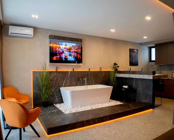 Auf dem Foto ist das Objekt Boutique Moonlight Apartment in der Stadt Kragujevac zu sehen.