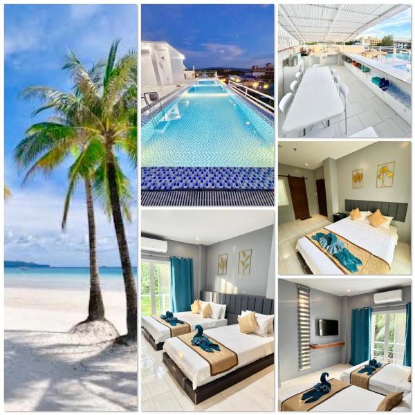 写真にはボラカイ市にあるMiami Beach Hotel Boracayが写っています。