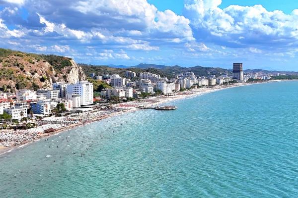 Na fotografii je vidět objekt Vista del Mare Apartment 120 nacházející se ve městě Durrës.