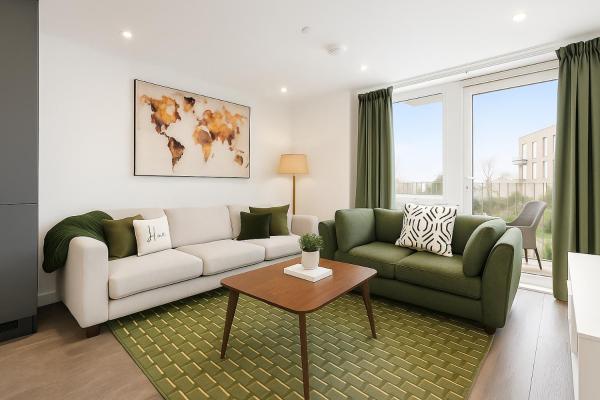 A la foto es mostra l'objecte Mill Hill 2 Bed Apartment situat a la ciutat de Mill Hill.