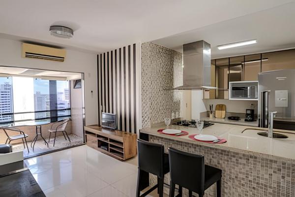 A la foto es mostra l'objecte Flat com Limpeza Diária, Piscina e Praia - DL1804 situat a la ciutat de Recife.
