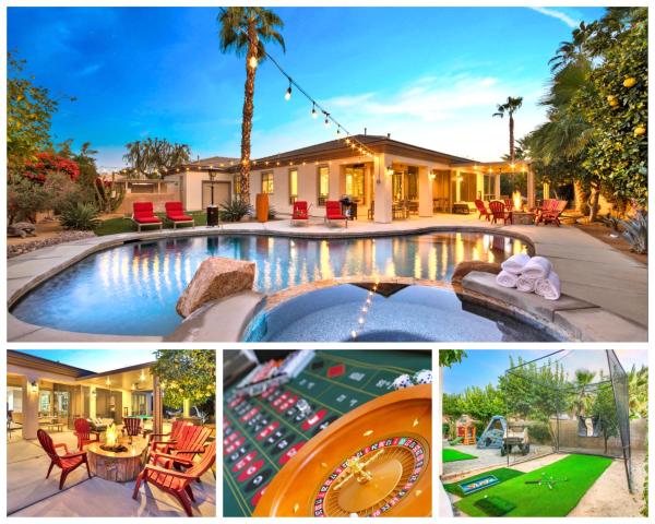 På bildet vises objektet NEW! All-Inclusive Luxury Villa - Walking Distance to Festivals and Polo Grounds som ligger i byen Indio.