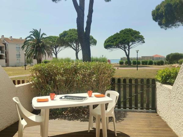 Studio En Rdc Avec Terrasse Fleurie Et Accès Espace Aquatique - Fr-1-195-119 - Le Barcarès