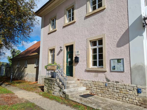 A la foto es mostra l'objecte Ferienwohnung am Schloss situat a la ciutat de Braunsroda.