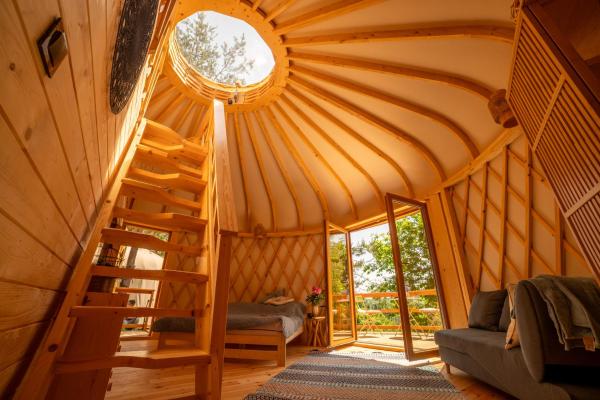 Na zdjęciu widoczny jest obiekt Leśny krąg położony w mieście Jamna.