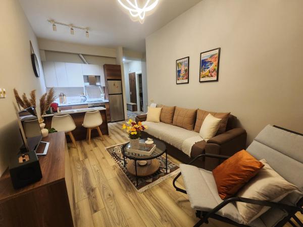 The photo shows the Mariana Apartment located in the city of Gonio.
