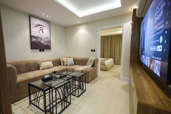 A la foto es mostra l'objecte TA-one bedroom luxury apartment situat a la ciutat de Riad.