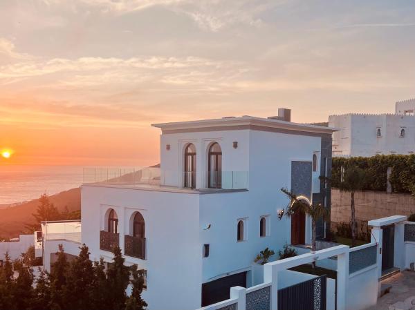 Na fotografii je vidět objekt Elegant Moroccan Getaway nacházející se ve městě Tanger.