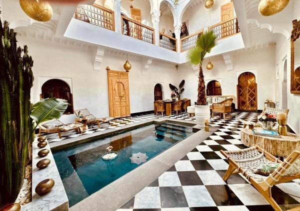 En la foto se muestra el objeto Riad LallaBaya ubicado en la ciudad de Marrakech.