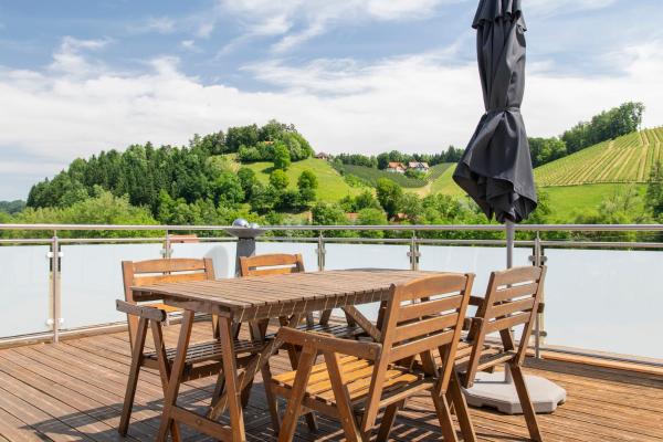 På bilden syns objektet CLAUS RESCH APPARTEMENTS - E-Bike, Wandern, Minigolf, Familie, Urlaub an der Weinstraße som ligger i staden Pössnitz.