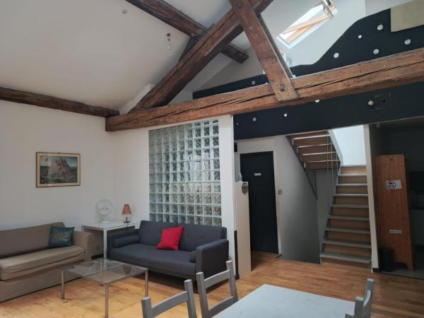 Kuvassa näkyy kohde Loft ViaRhôna, Grand loft en Centre-Ville, joka sijaitsee kaupungissa Lyon.