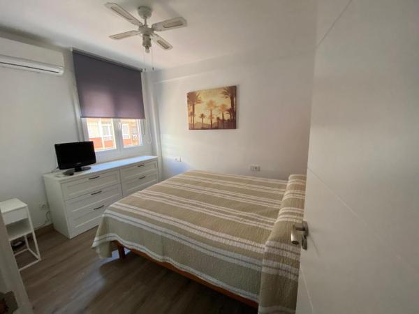 Na zdjęciu widoczny jest obiekt Apartamento Cerca Aeropuerto, FERIA, metro ,bus położony w mieście Malaga.
