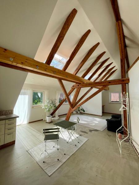 A la foto es mostra l'objecte Ferienwohnung Marhördt - Natürliches wohnen neben dem Golfplatz situat a la ciutat de Schönbronn.