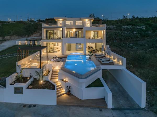 A la foto es mostra l'objecte Luxurious Villa Selestine - With Private Pool situat a la ciutat de Panormos Rethymno.