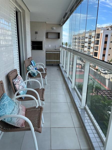 På billedet ses objektet Home 12| Ap piscina aquecida pé na areia Bertioga beliggende i byen Bertioga.