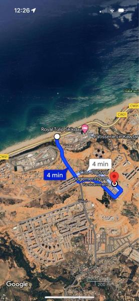 A la foto es mostra l'objecte Cité LPP situat a la ciutat de Skikda.