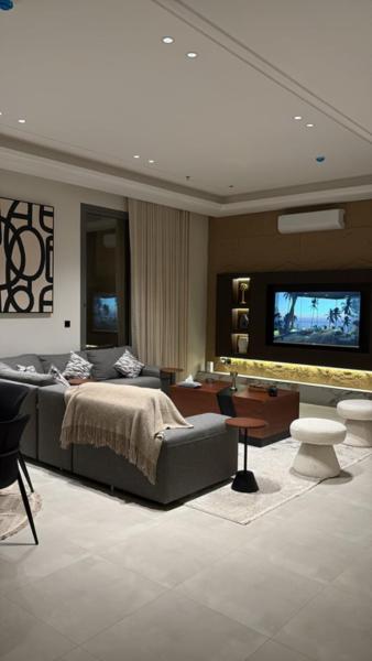 A la foto es mostra l'objecte High-touch furnished flat 2 rooms , lounge and integrated kitchen situat a la ciutat de Riad.